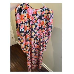 Top shop long sleeve, multi-pattern dress!